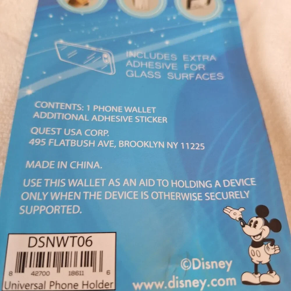 Disney Universal Phone Holder Wallet Stand Mickey‎ Minnie Donald Pluto Goofy